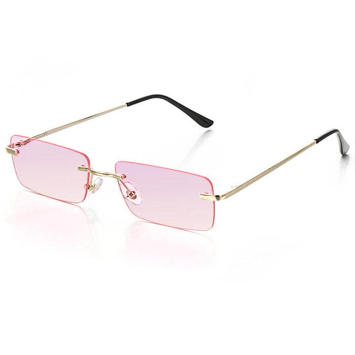square rimless sunglasses boogzel apparel