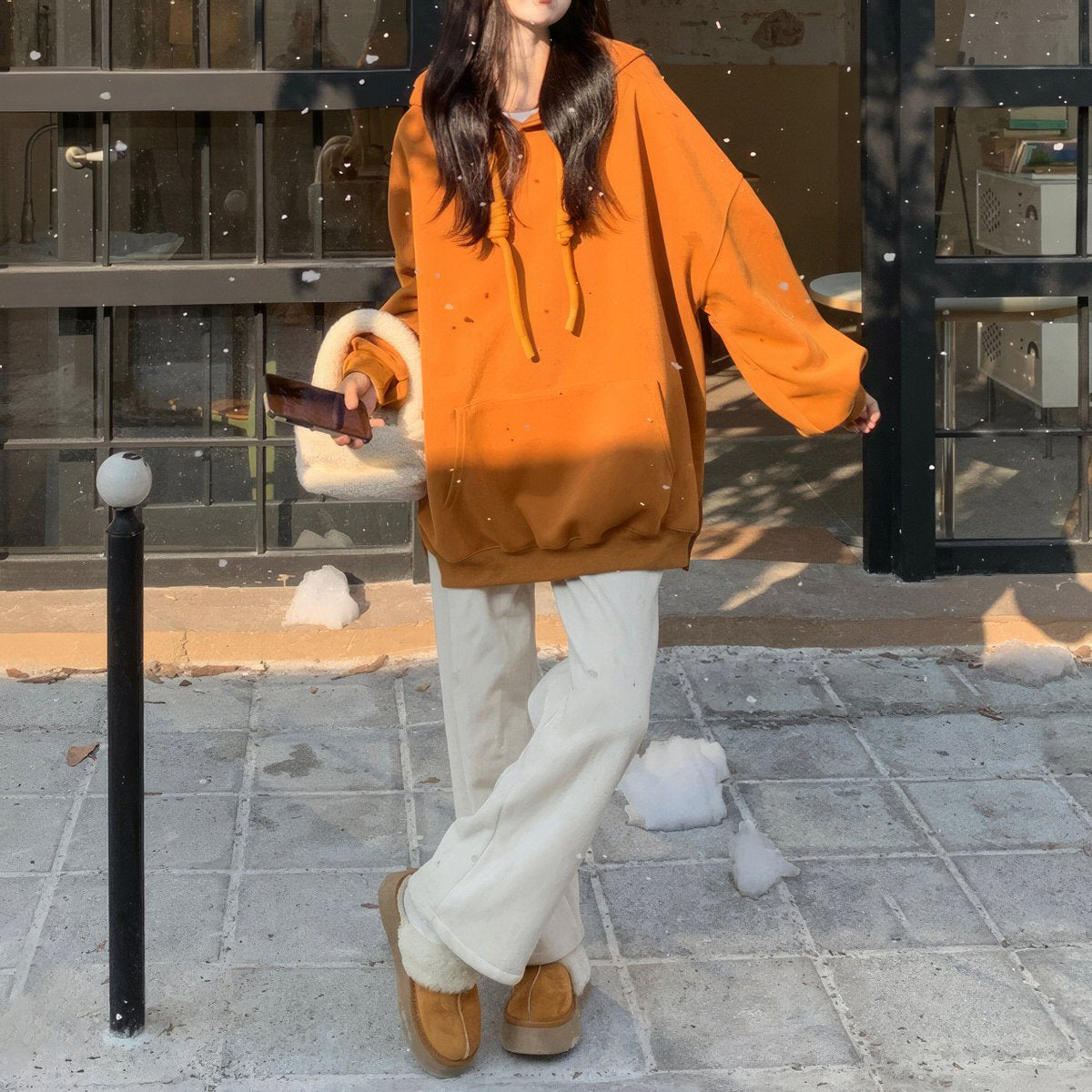 Casual-Loose-Fit-orange-Knot-Hoodie-boogzel-clothing_3