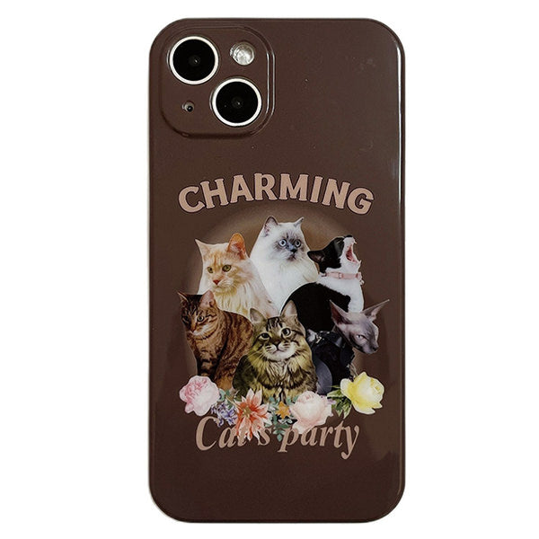brown cat iphone case boogzel apparel