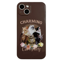 brown cat iphone case boogzel apparel