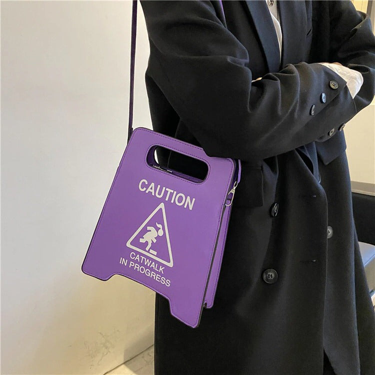 Caution Catwalk in Progress Neon Handbag Neon Handbag | BOOGZEL APPAREL