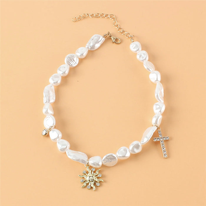 aesthetic pearl choker boogzel apparel