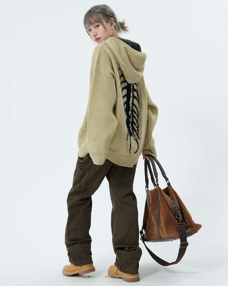 Centipede Knit Hoodie, hoodie sweater boogzel clothing