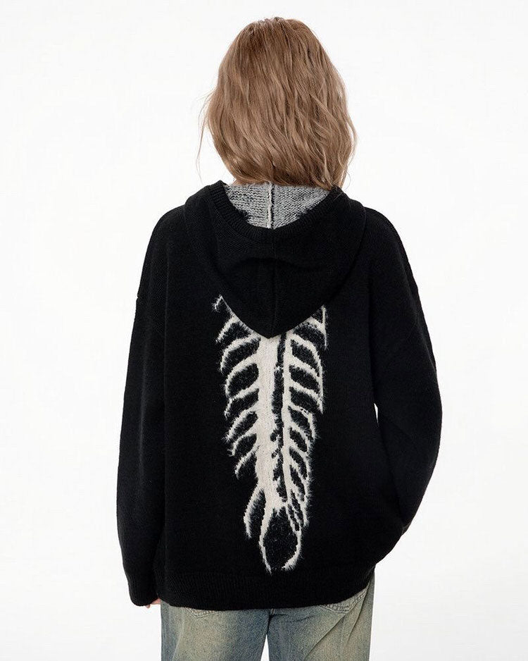Centipede Knit Hoodie, hoodie sweater boogzel clothing