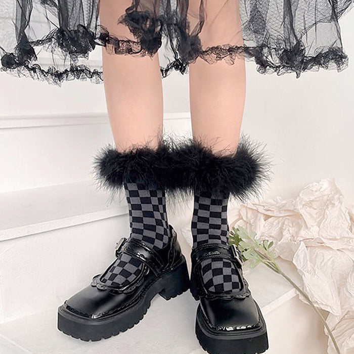 grunge aesthetic feather socks boogzel apparel