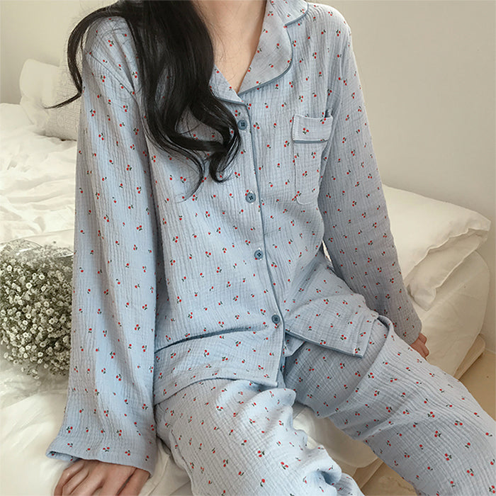 cherry pajama set boogzel apparel