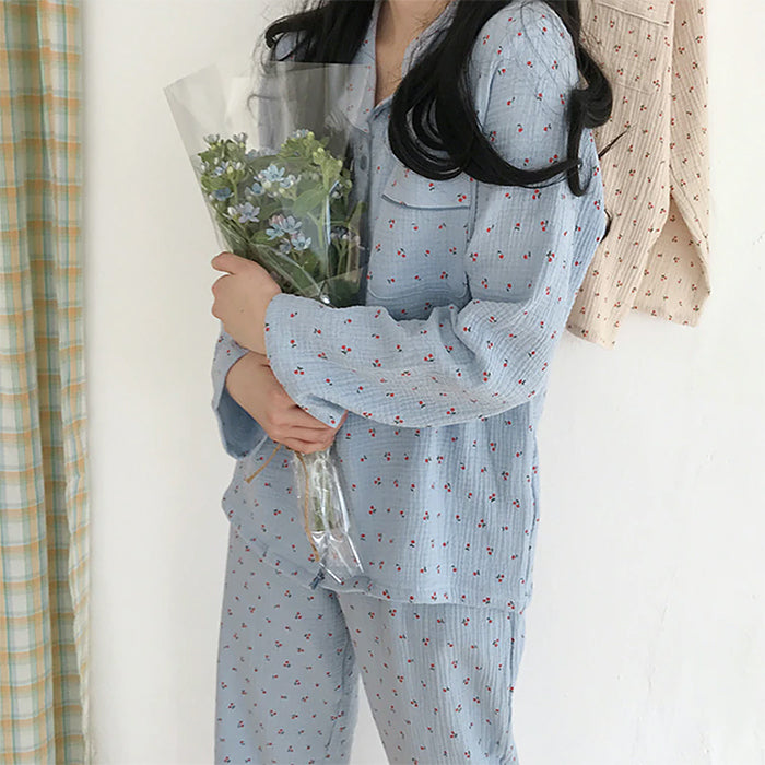 cherry pajama set boogzel apparel