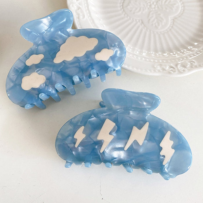 blue hair claw clips boogzel apparel