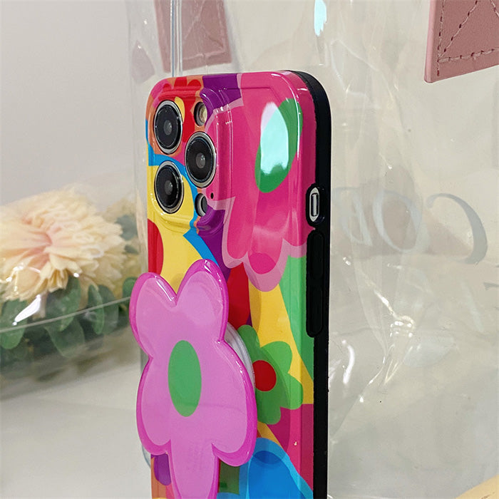 colorful flower iphone case boogzel apparel