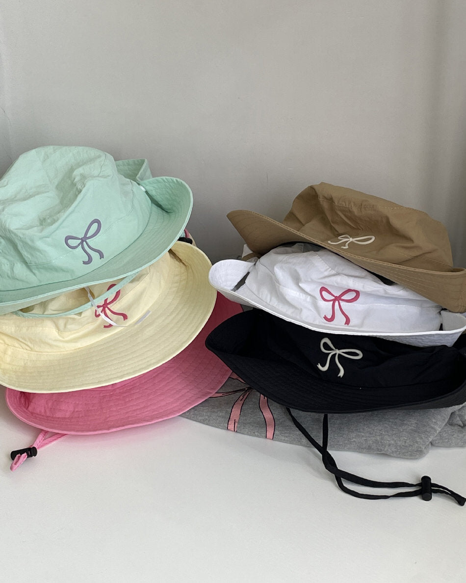 Coquette Aesthetic Bow Fisherman Hat - boogzel clothing