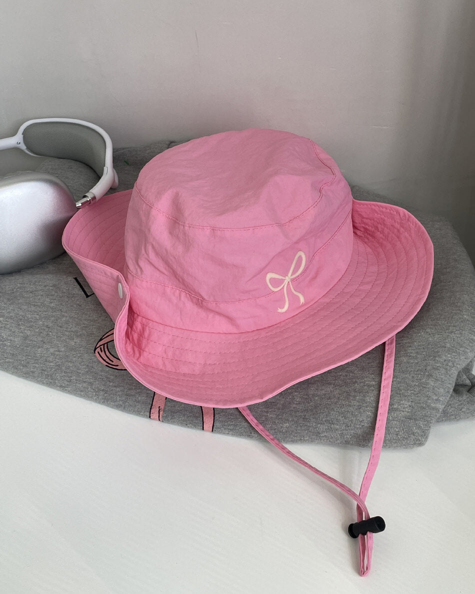 Coquette Aesthetic Bow Fisherman Hat - boogzel clothing