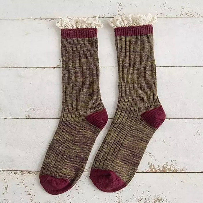 ruffled knit socks boogzel apparel