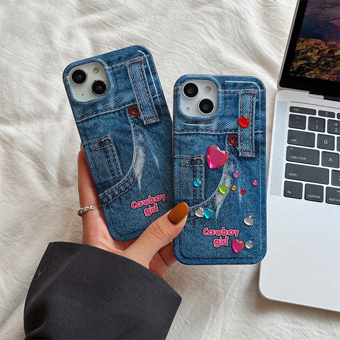 y2k denim phone case boogzel apparel