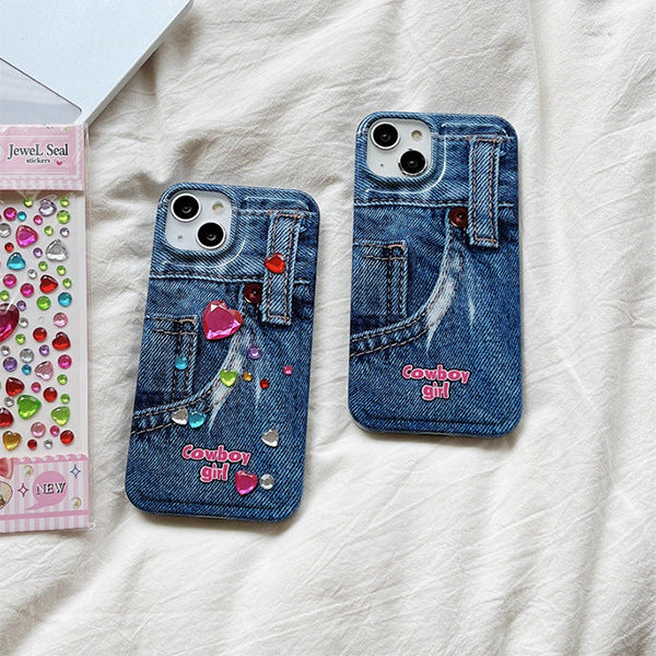 y2k denim phone case boogzel apparel