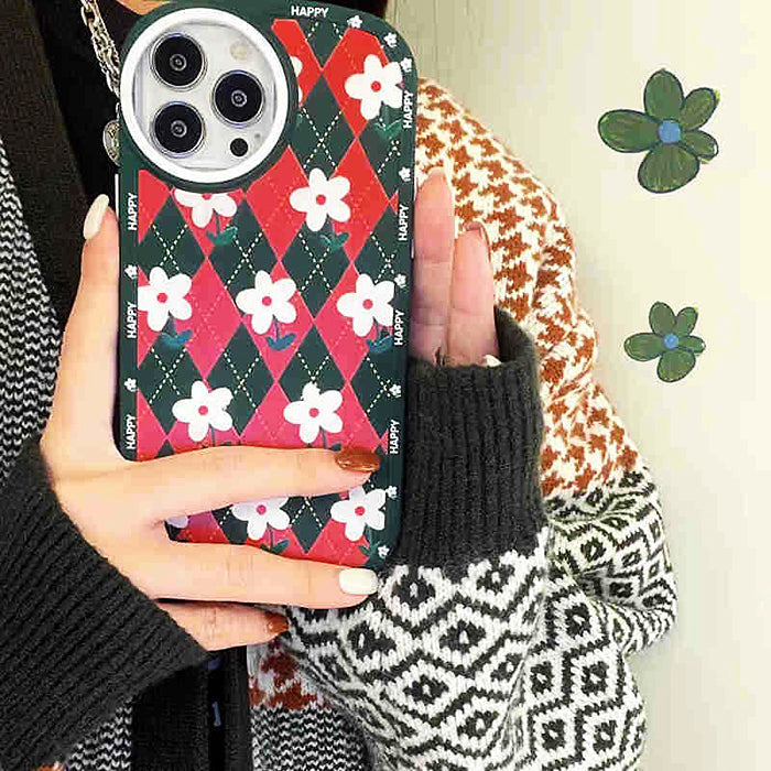 flower argyle iphone case boogzel apparel