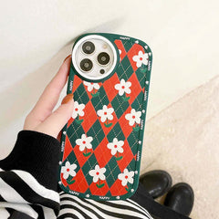 flower argyle iphone case boogzel apparel