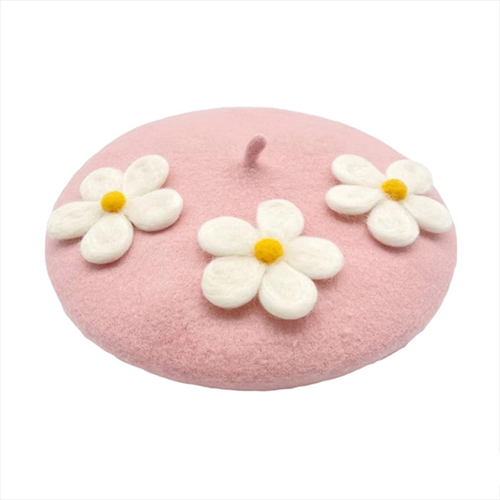 flower crochet beret boogzel apparel
