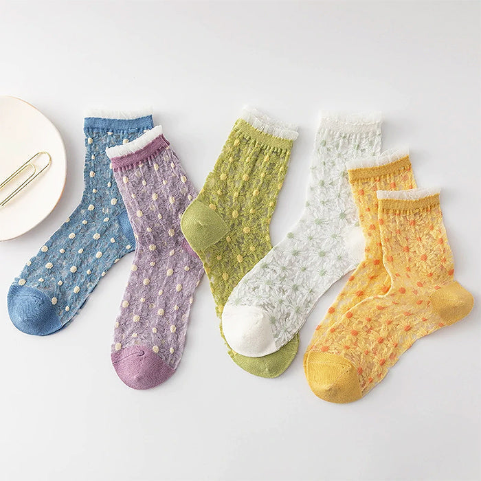 daisy mesh socks boogzel apparel