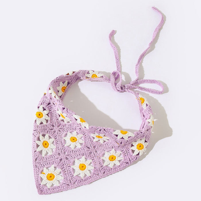 Daisy Сrochet Hair Scarf boogzelapparel