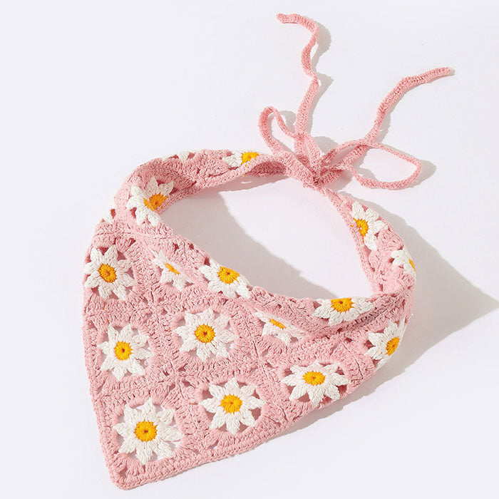 Daisy Сrochet Hair Scarf boogzelapparel