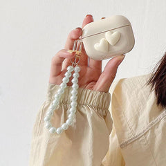 aesthetic heart pearl airpods case boogzel apparel