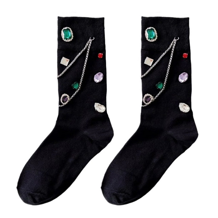 colorful diamond socks boogzel apparel