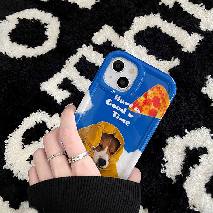 dog and pizza iphone case boogzel apparel