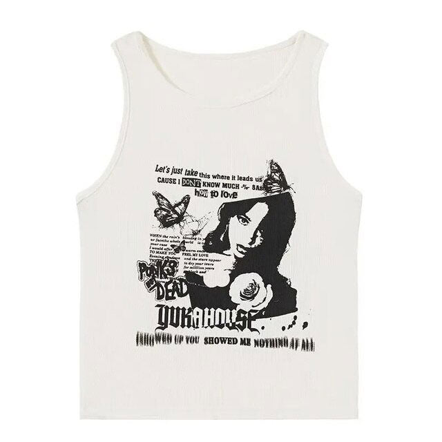 Downtown Aesthetic Ribbed Top boogzel apparel