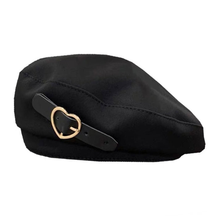 black heart buckle beret boogzel apparel