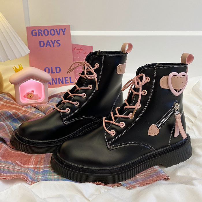 heart ankle boots boogzel apparel