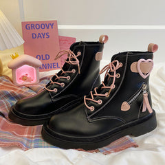 heart ankle boots boogzel apparel