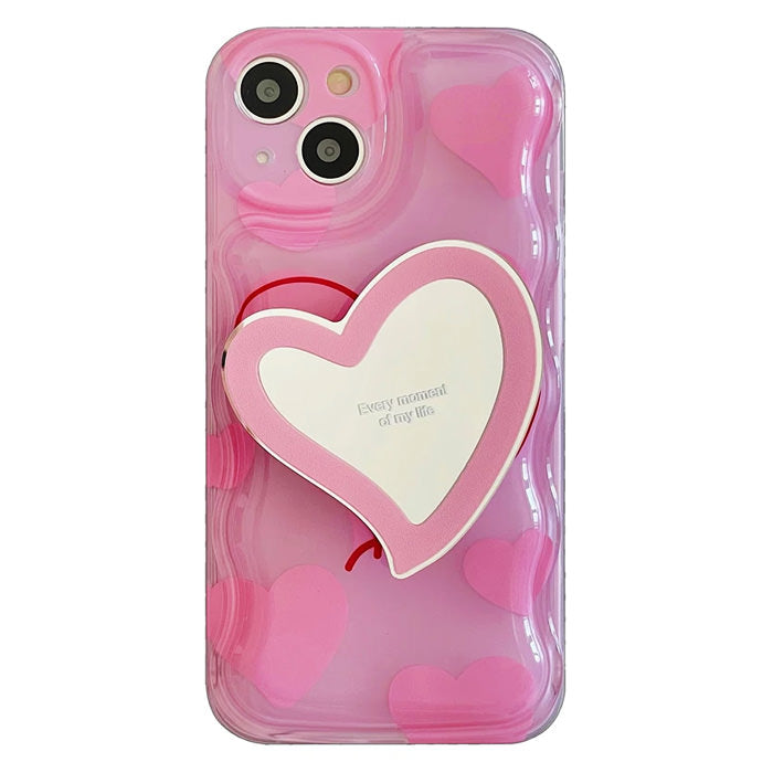 pink heart iphone case boogzel apparel