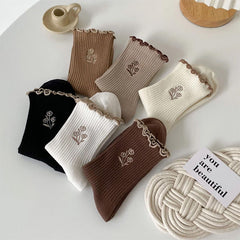 flower aesthetic socks boogzel apparel