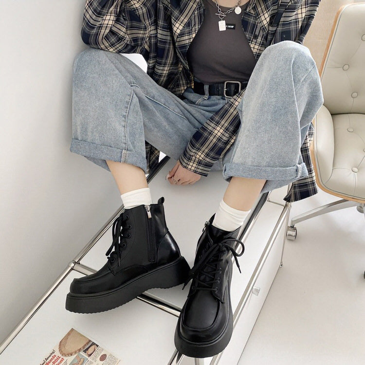 aesthetic platform boots boogzel clothing