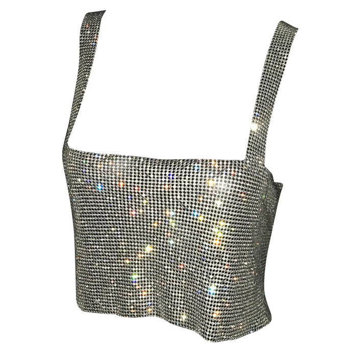 y2k Rhinestone Top boogzel apparel