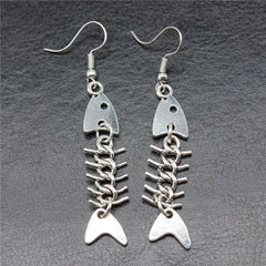 Fish Bone Drop Earrings boogzel clothing