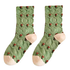 floral embroidery socks boogzel apparel