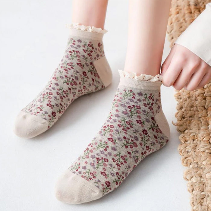 floral ruffle socks boogzel apparel