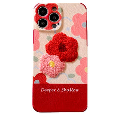 flower embroidery iphone case boogzel apparel
