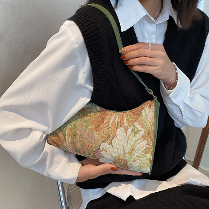 flower baguette bag boogzel apparel