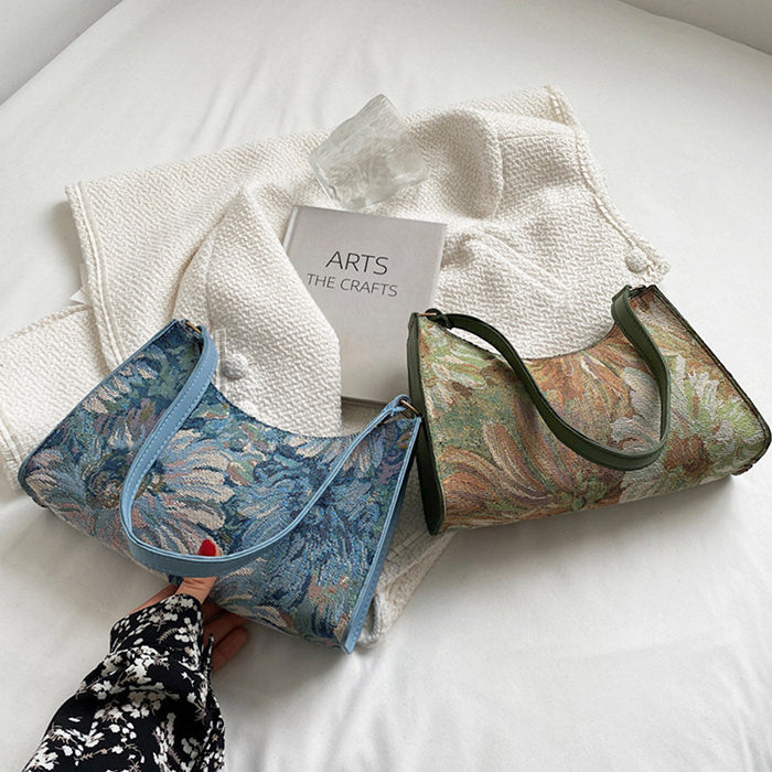 flower baguette bag boogzel apparel