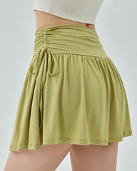mini tennis skirt in green - lime green tennis skirt - boogzel tennis goods