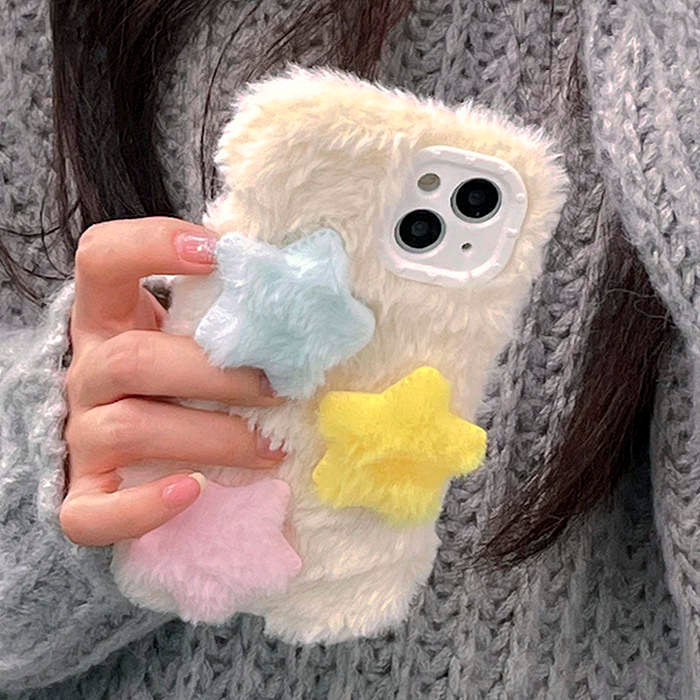 star fuzzy phone case boogzel apparel