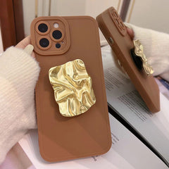 gold pop socket iphone case boogzel apparel