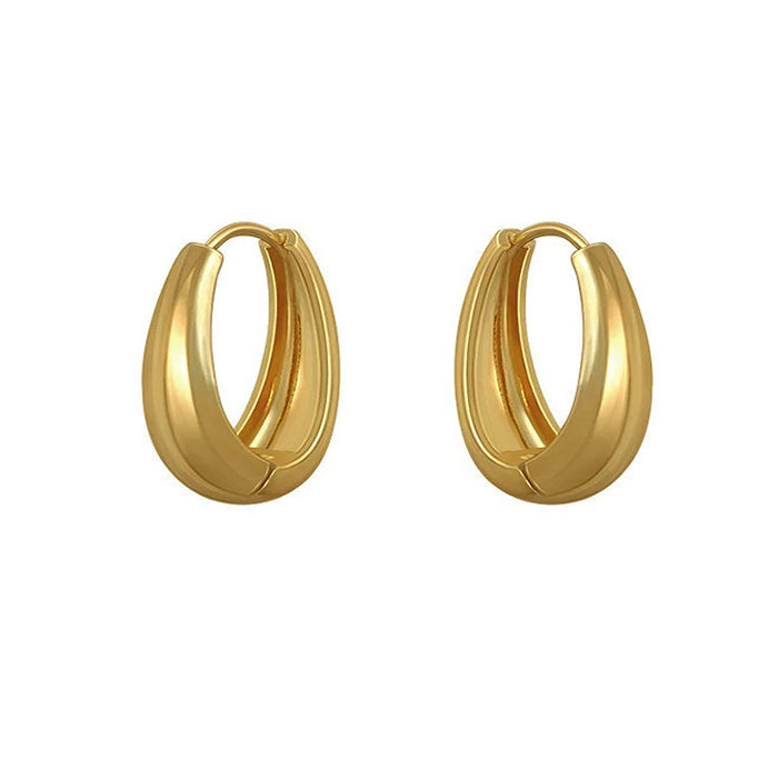 golden hoop earrings boogzel apparel