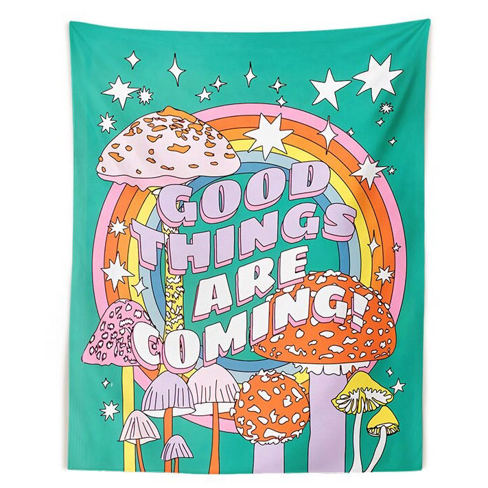 mushroom tapestry boogzel apparel