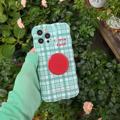 green plaid iphone case boogzel apparel