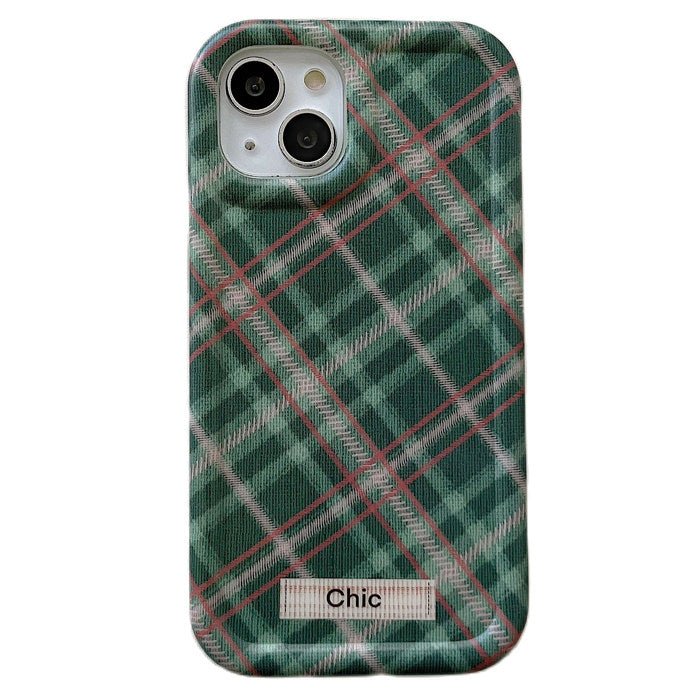 green plaid iphone case boogzel apparel