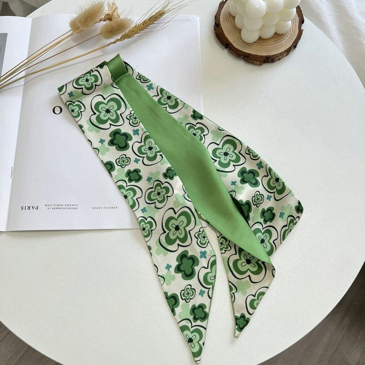 Green Satin Scarf boogzel clothing
