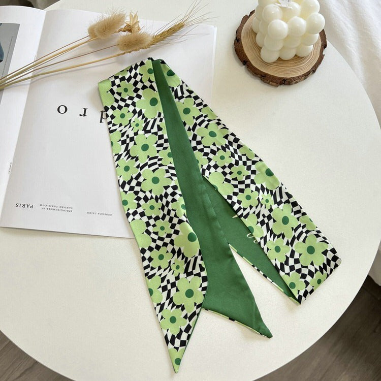 Green Satin Scarf boogzel clothing
